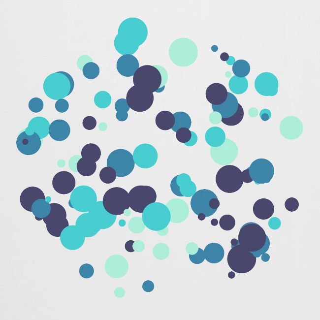 Motif cercles abstraits