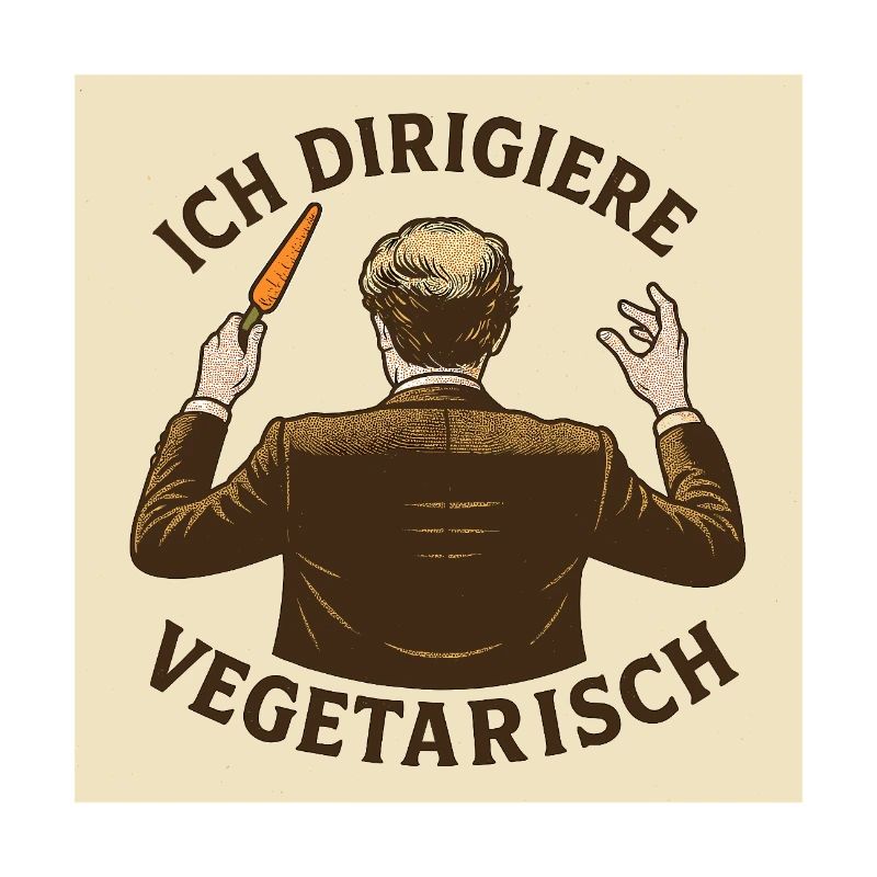 Dirigent Ich dirigiere vegetarisch