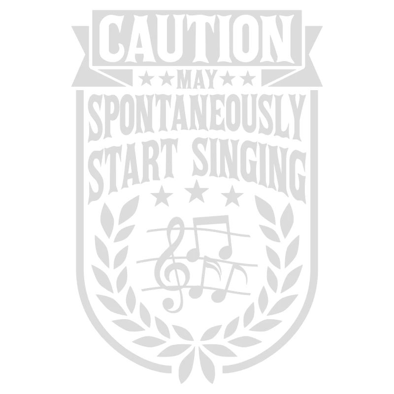 may spontaneously start singing