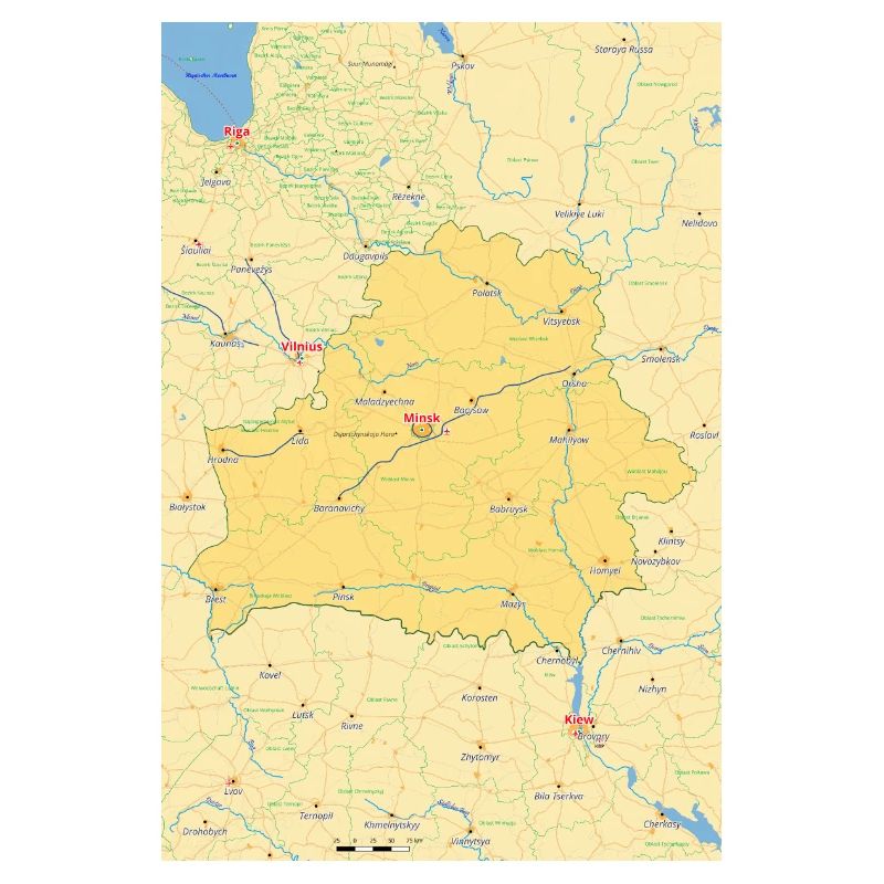 Belarus Map Belarus