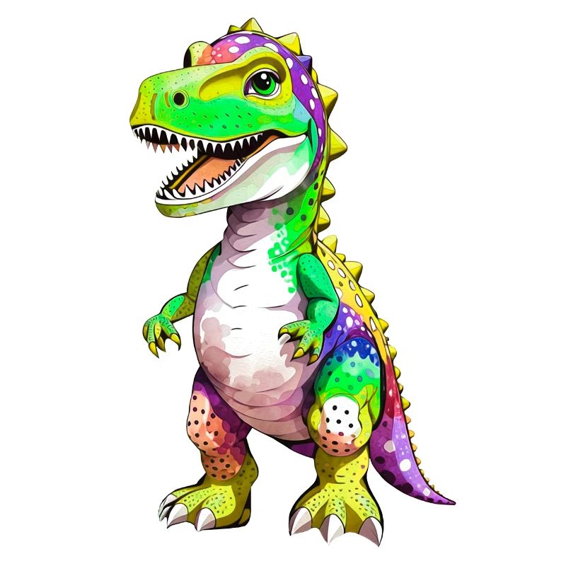 Rainbow T-Rex Dinosaur