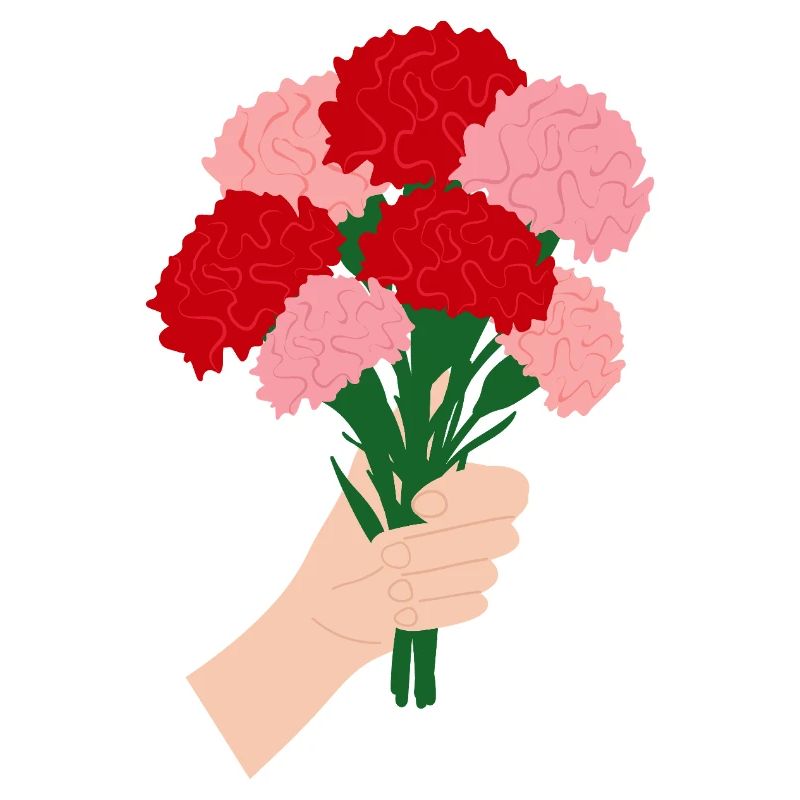 Pour vous- Fleur d’œillet rouge3