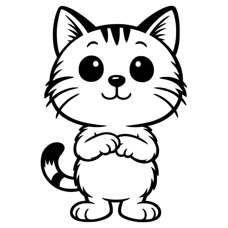 Chat mignon tigre