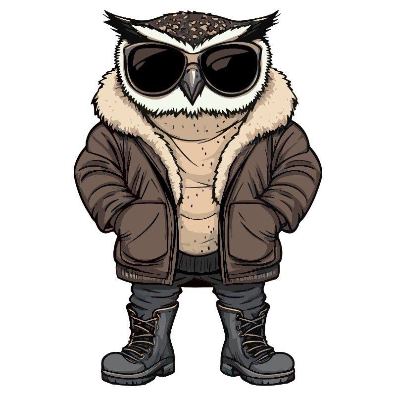 Eule Cool Winter