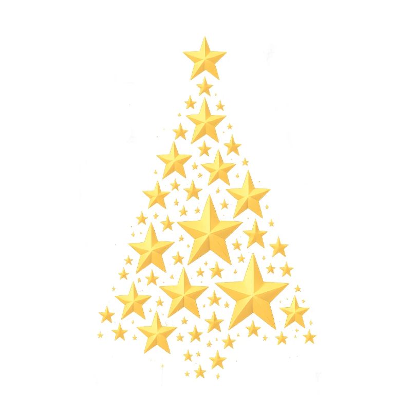 WEIHNACHTSBAUM MIT STERNEN