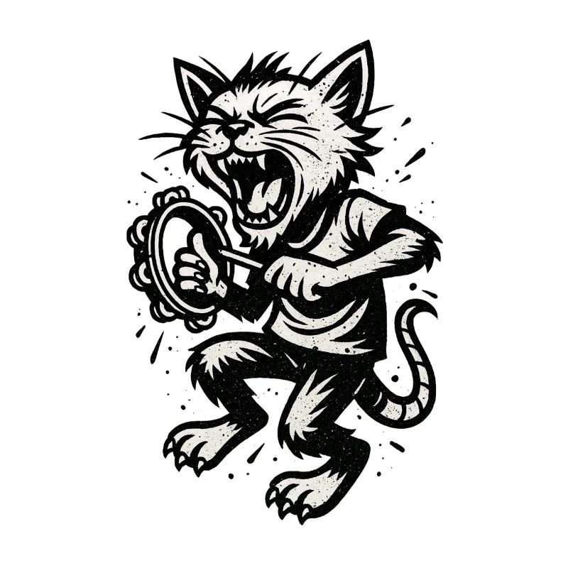 Furious Cat Drummer