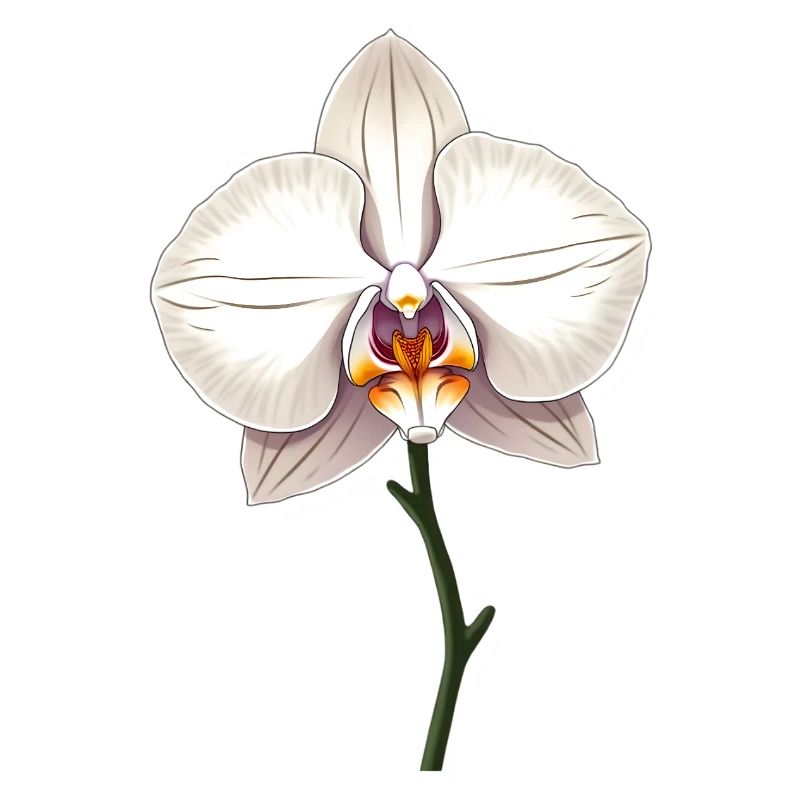 Orchidée blanche
