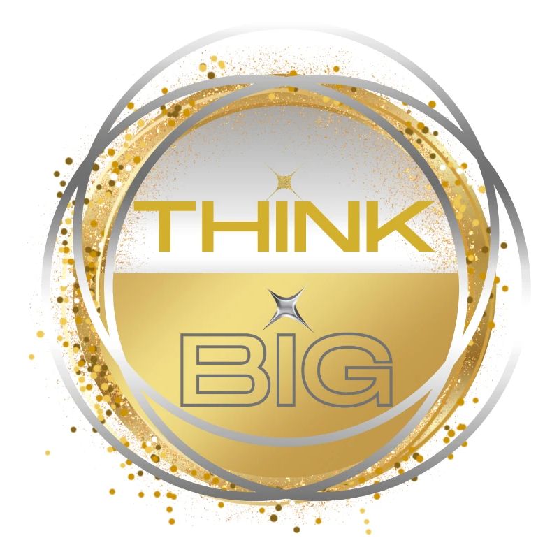 THINK BIG gold silver colour