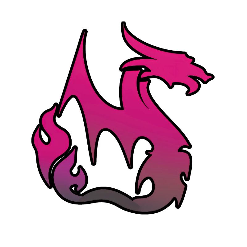 Pinker Drache