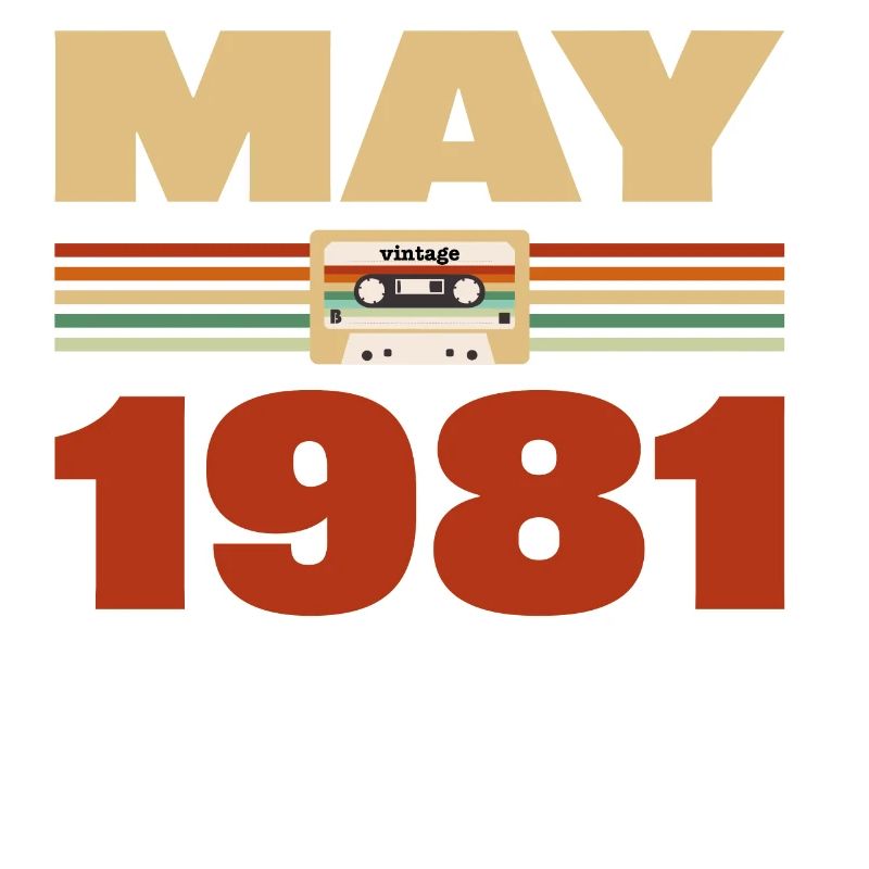 42nd Birthday May Vintage 1981 Gift Idea