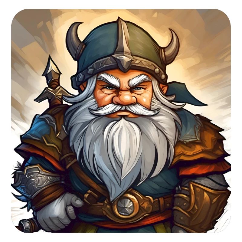 Little grumpy dwarf leprechaun gnome