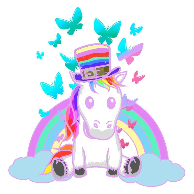 80er 90er Regenbogen Einhorn Einhörner Vintage