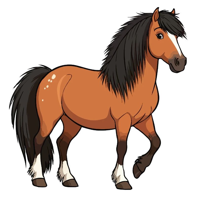 Isländische Ponyrolle