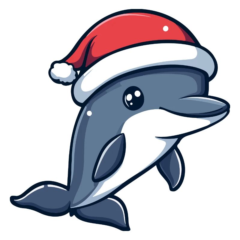 Dauphin Noël mignon