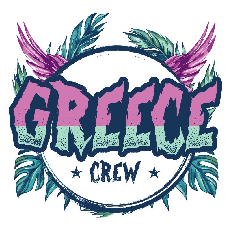 Grèce Crew Coloré