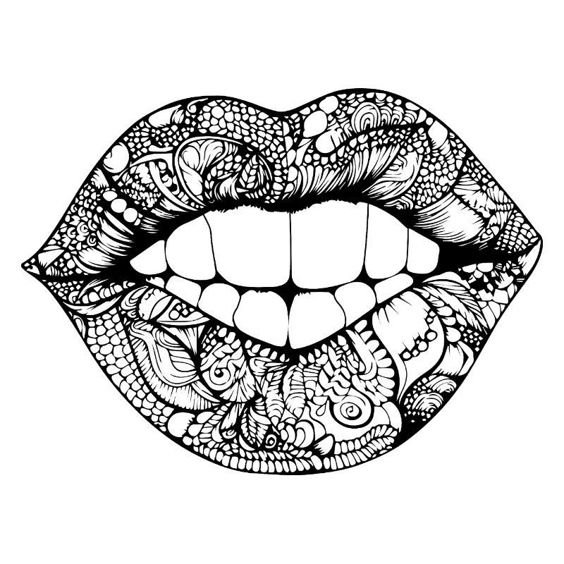 Lèvres, bouche, baisers lèvres