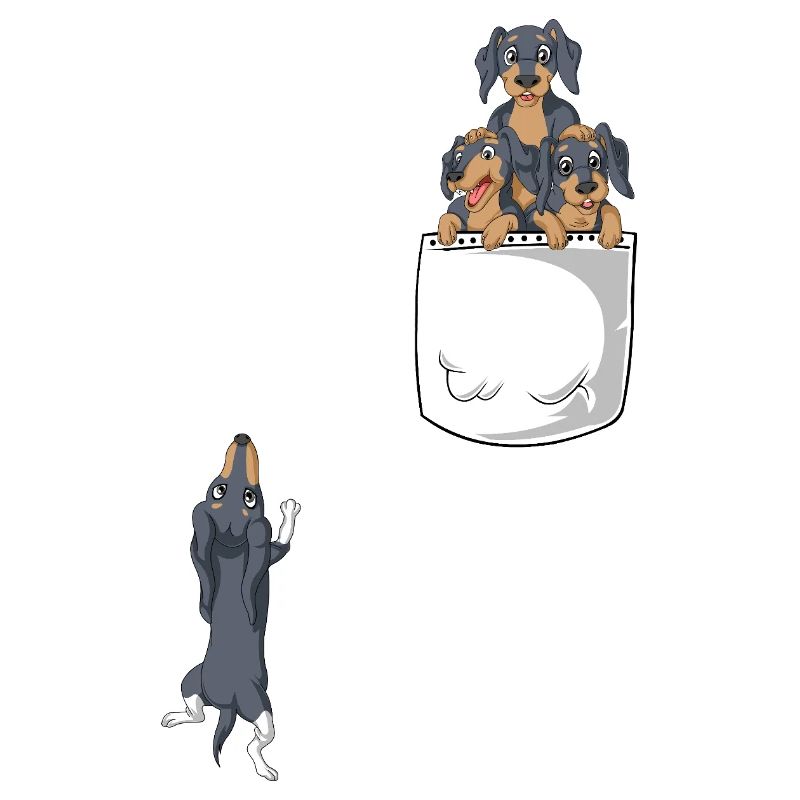 Dachshund Pocket Tee