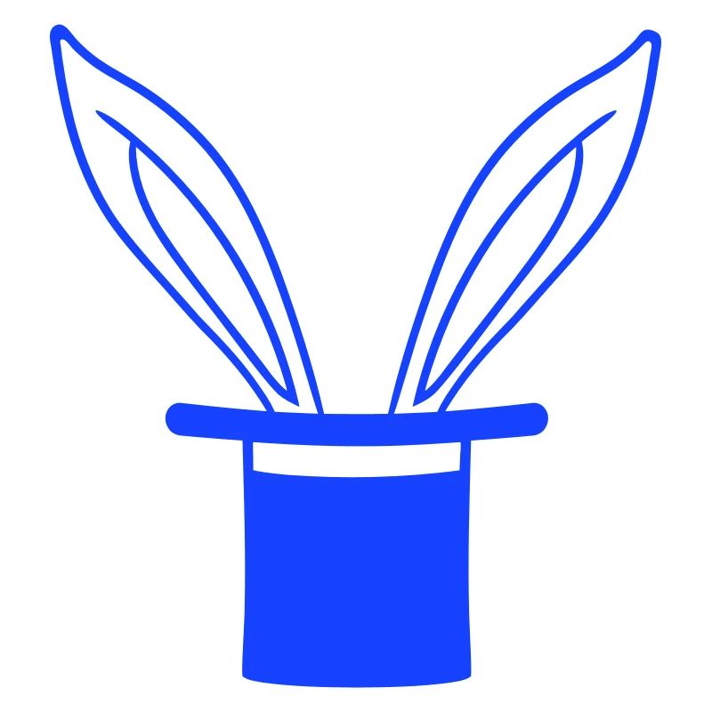 Lapin Chapeau Haut de forme Wizard Lapin Wizard Trick