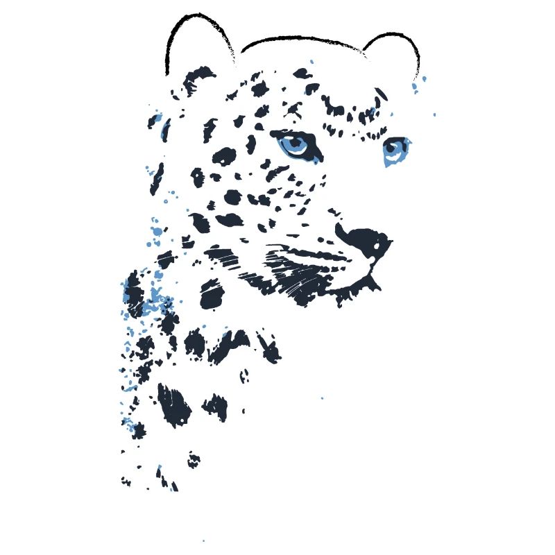leopard, katze, wildkatze, malerei,zeichnung