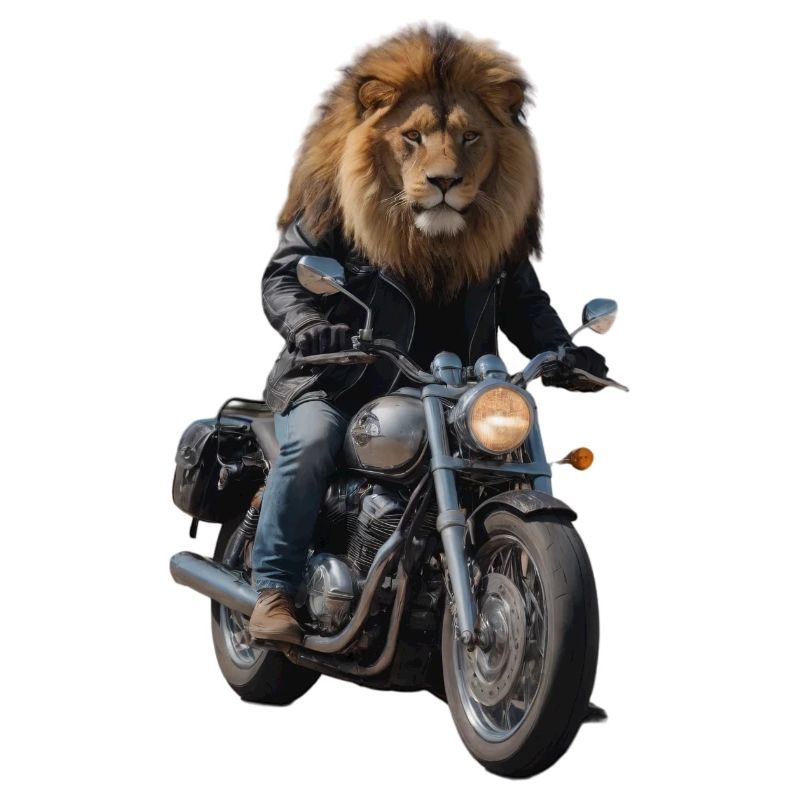 Biker-Löwe