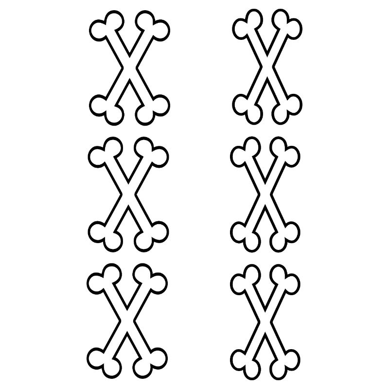 Zahl 11 Knochen