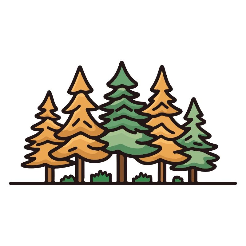 Forest, Landscape, Trees