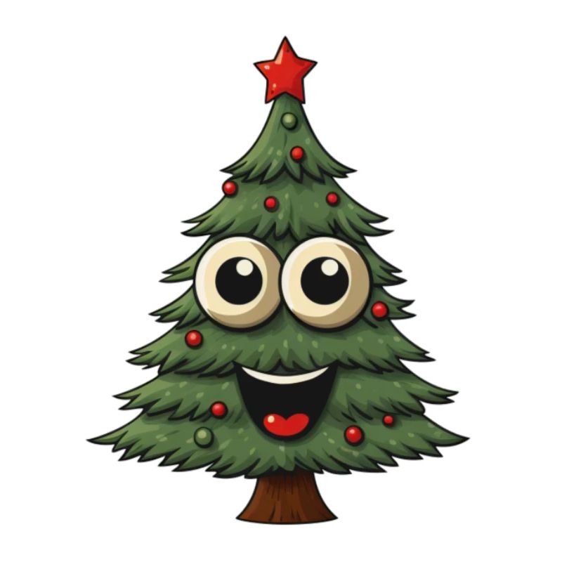 Lustiger Tannenbaum -perfektes Weihnachtsgeschenk