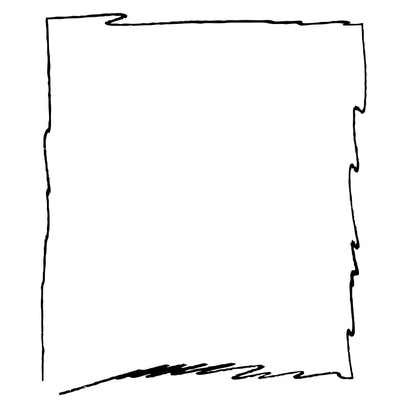 Frame Sketch Line Drawing