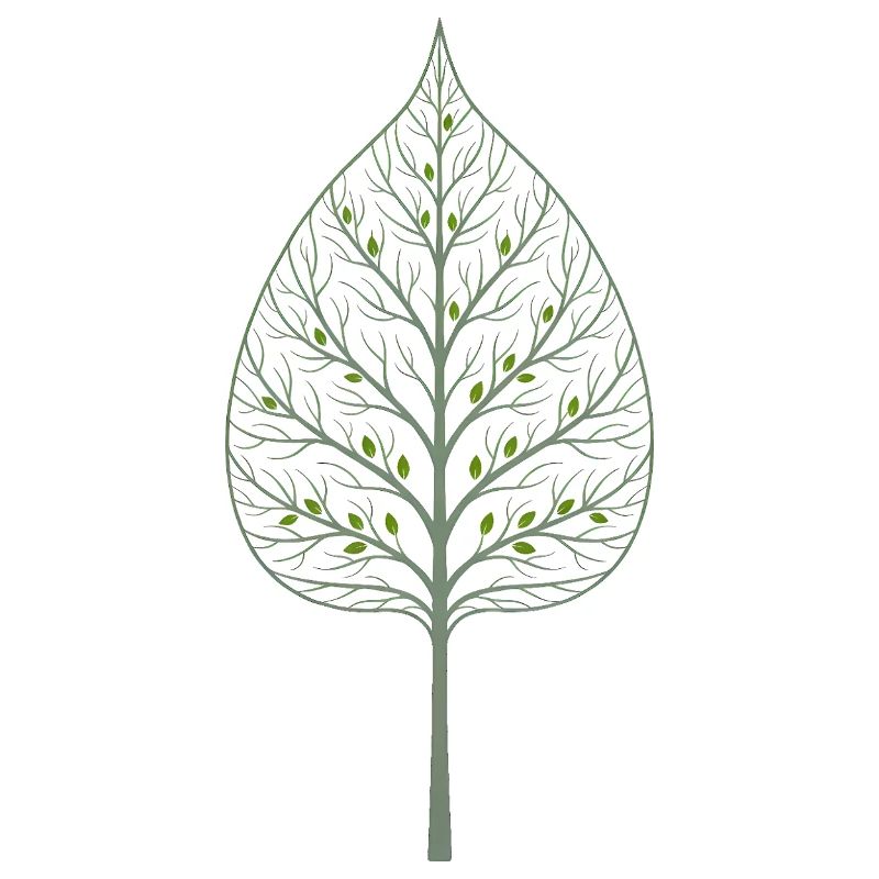 Arbre caché dans la feuille