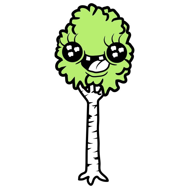 Laughing Cartoon Birch