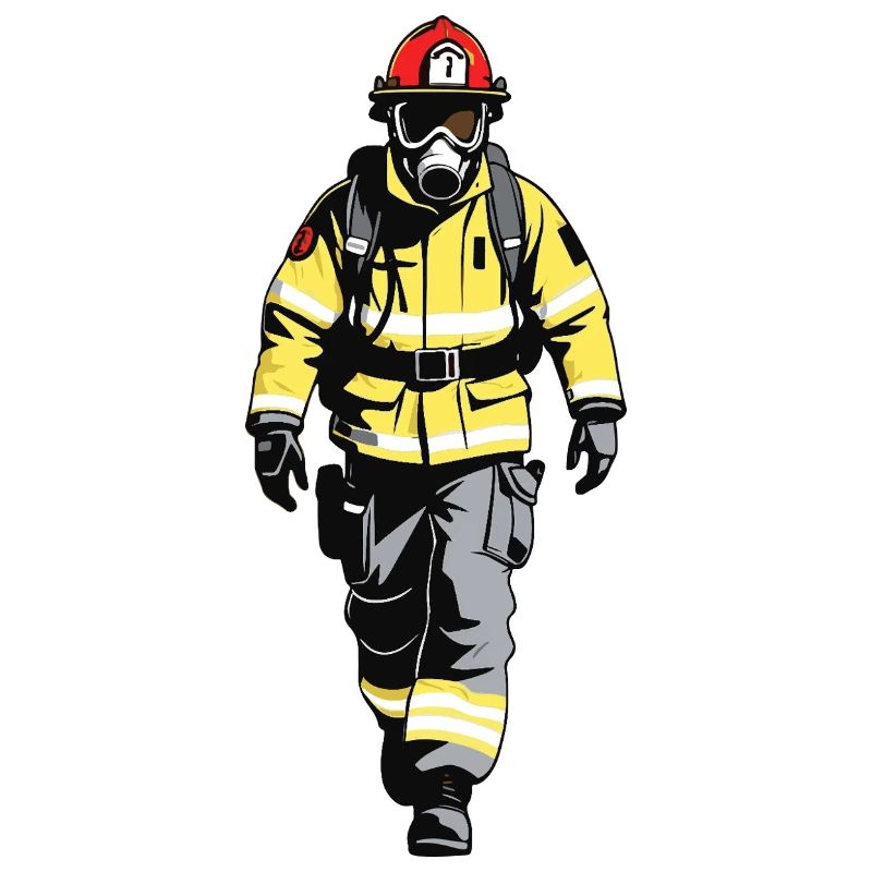 Feuerwehrmann - Beruf Design Sticker