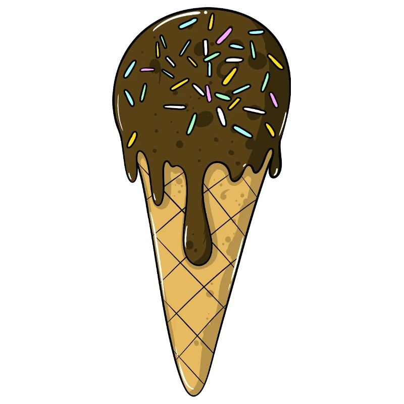 Eis | Schoko Eiscreme mit Streusel | Icecream