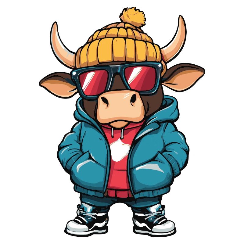 Stier Winter Comic