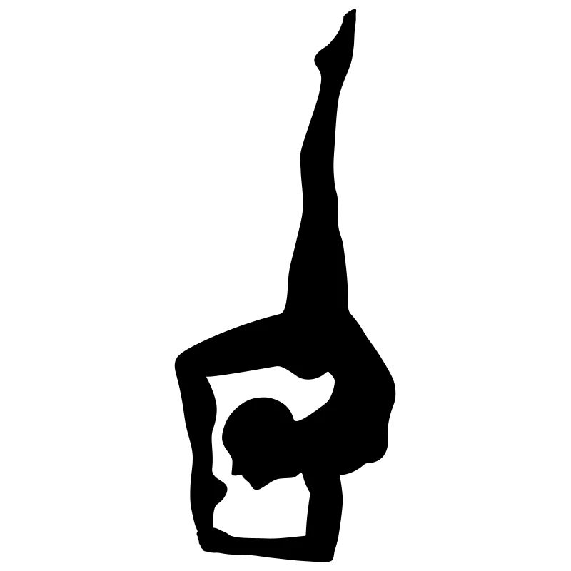 Silhouette de yoga dynamique