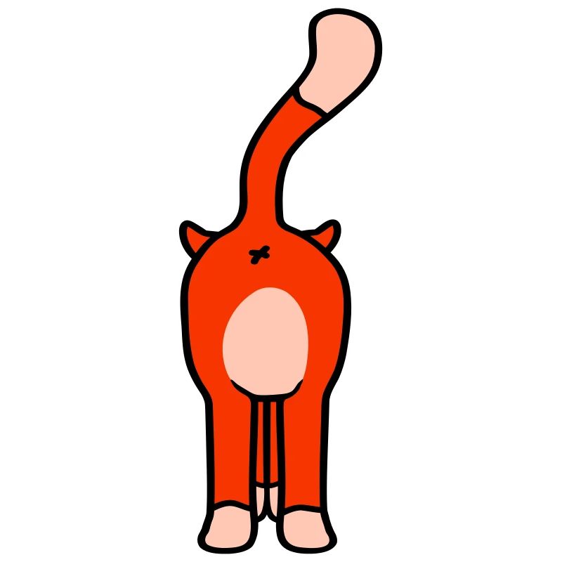 Standing Funny Cat From Behind Backside Ass