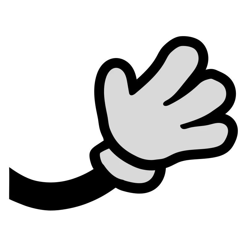 Waving Comic Hand