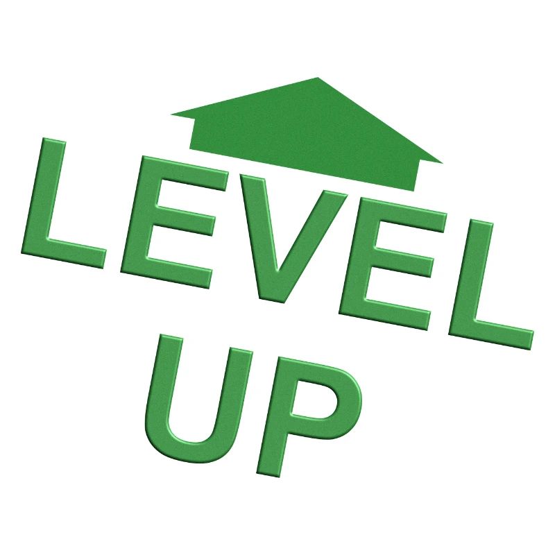 Level Up vert flèche