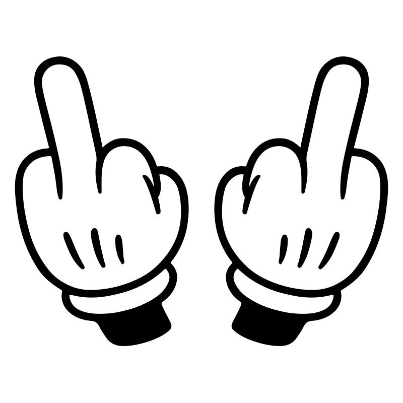 Mittelfinger Hand Comic