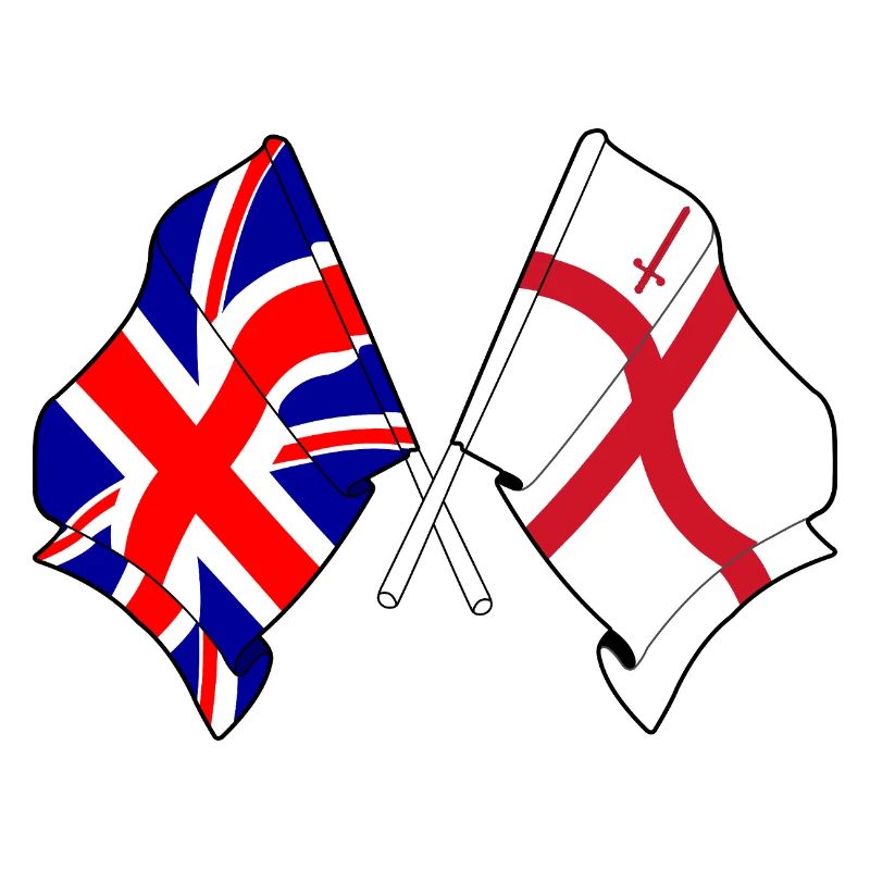 Drapeaux de la ville de Londres et de Grande-Bretagne