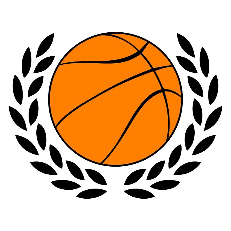 Icône du basket en orange gras