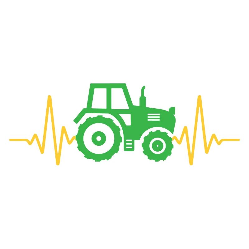 Heartbeat Tractor Pulse ECG | Colors can be changed