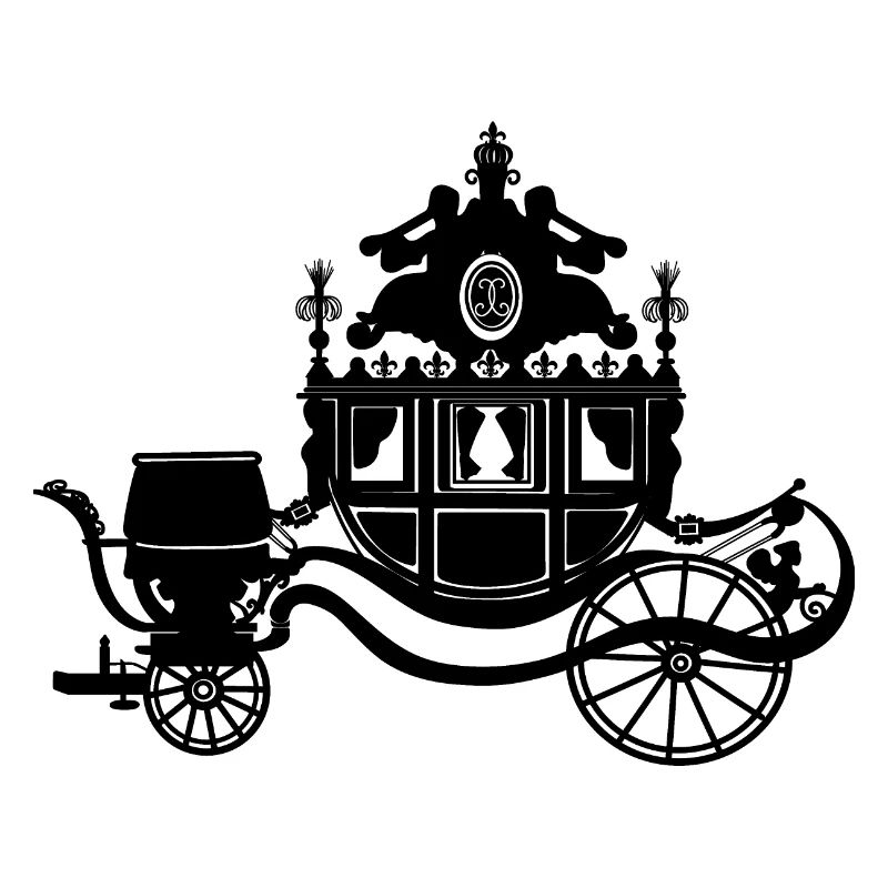 Silhouette du carrosse du sacre de Charles X