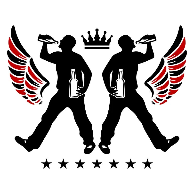 Drinking Bier Silhouette