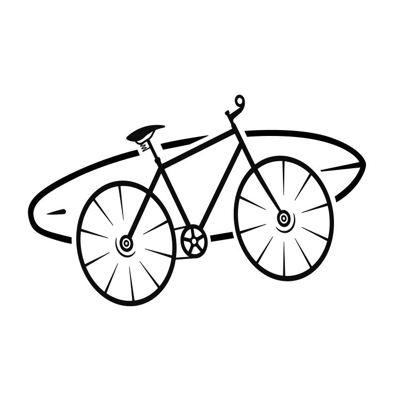 Fahrrad-Surfer