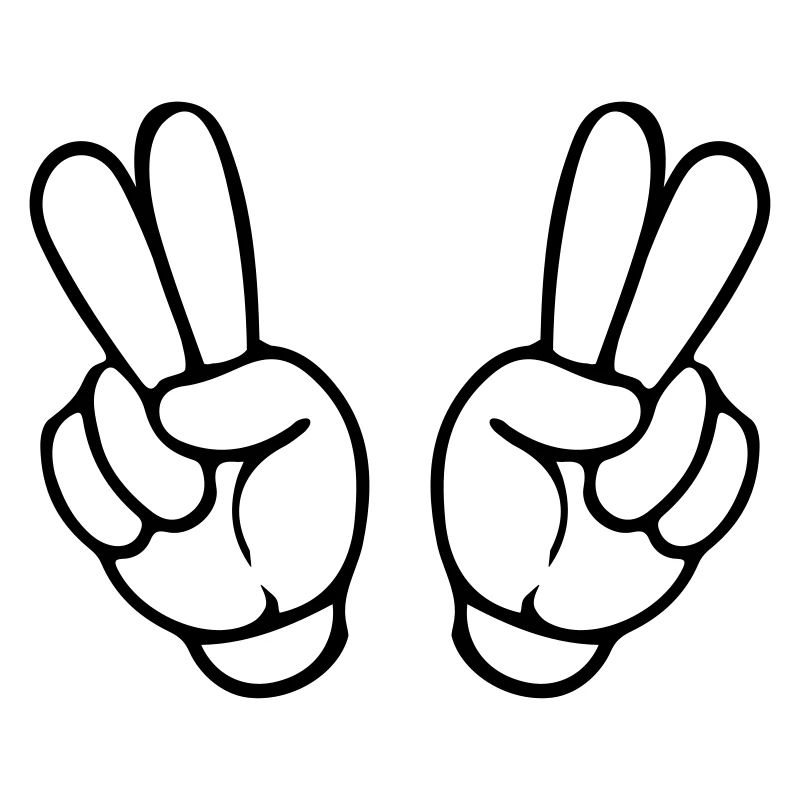 hands peace comic