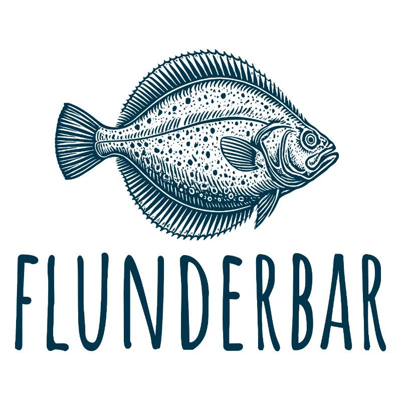 Zielfisch Flunder - Flunderbar - Angler Geschenk