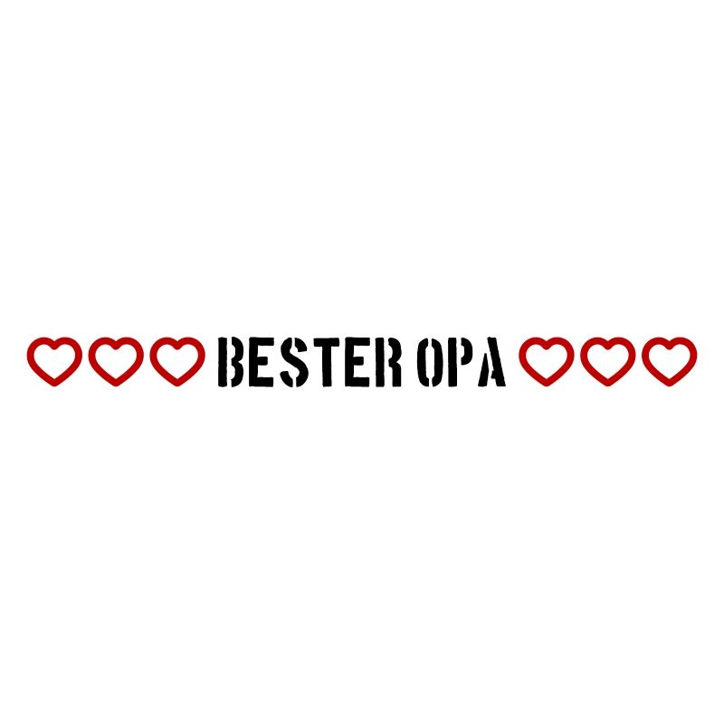 Bester Opa Herz Liebe