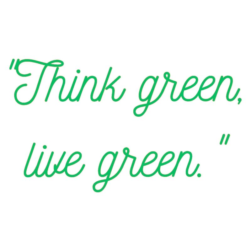Pensez vert vivant vert