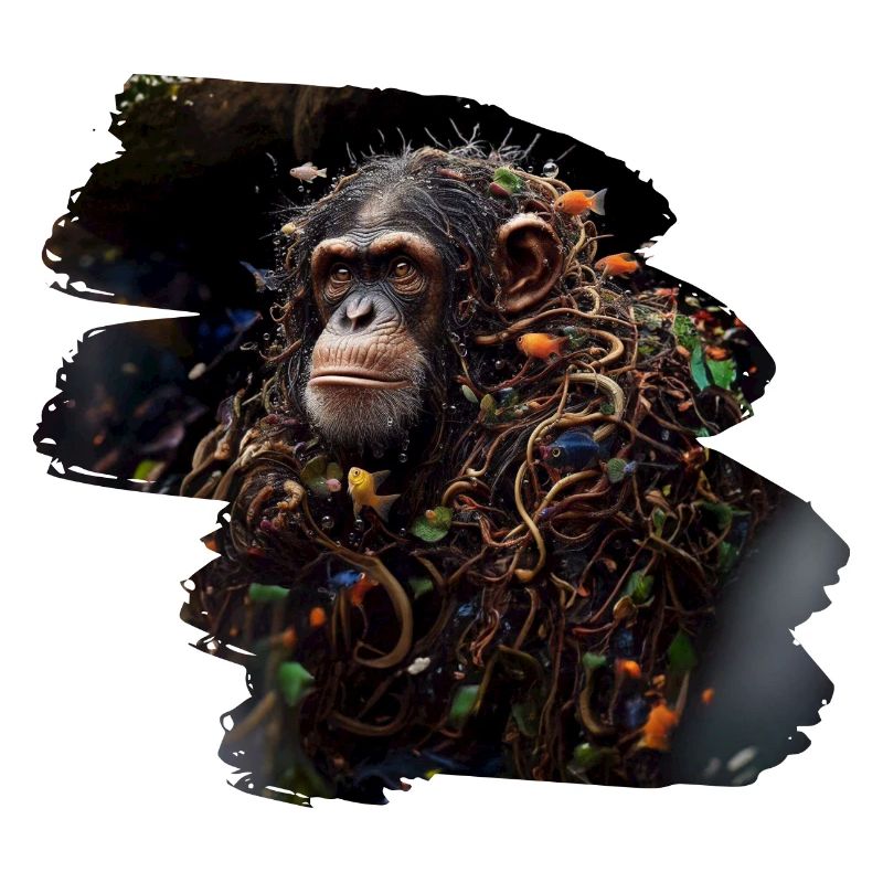 Image abstraite d’un singe
