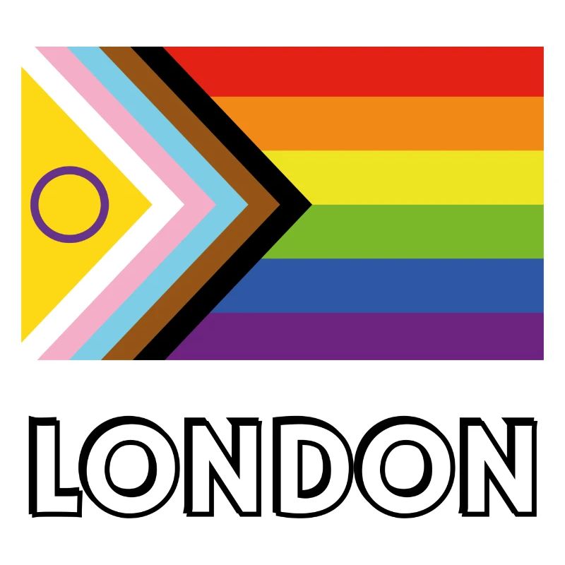 Drapeau de progrès de la fierté inclusive de Londres